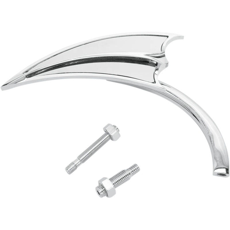 Arlen Ness Mirror – Micro – Scoop – Side View – Triangle – Chrome – Right 13-061