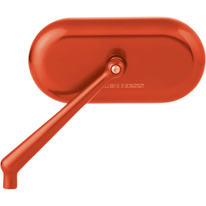 Arlen Ness Mirror – Side View – Oval – Orange – Left 13-185