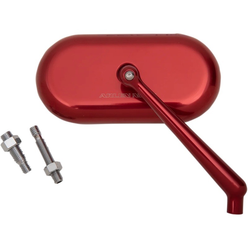 Arlen Ness Mirror – Side View – Oval – Red – Right 13-179