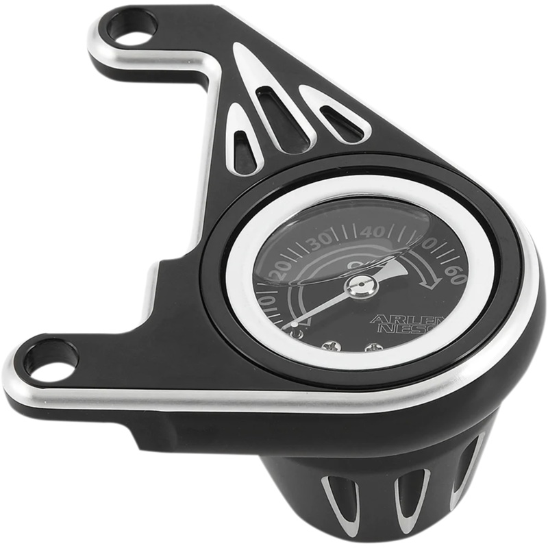 Arlen Ness Oil Pressure Gauge Kit – Deep Cut – Black 15-667