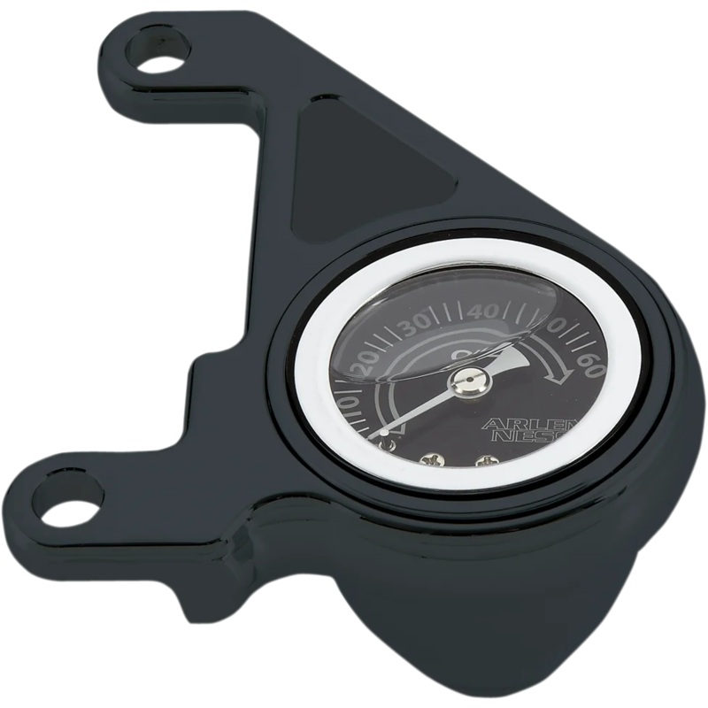 Arlen Ness Oil Pressure Gauge Kit – Radius – Black 15-675