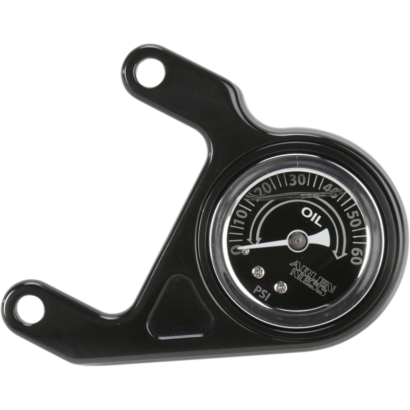 Arlen Ness Oil Pressure Gauge Kit – Radius – Black 15-676