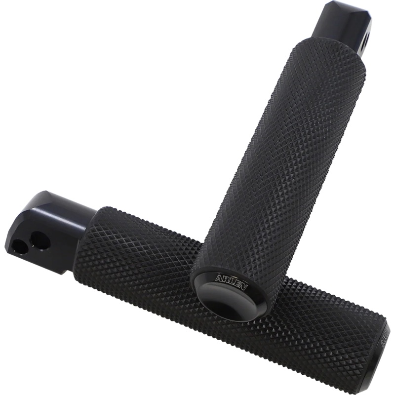 Arlen Ness Passenger Knurled Footpegs – Black – FL/FX ’18-’23 07-943