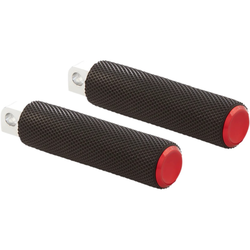 Arlen Ness Passenger Knurled Footpegs – Red – FL/FX ’18-’23 07-955