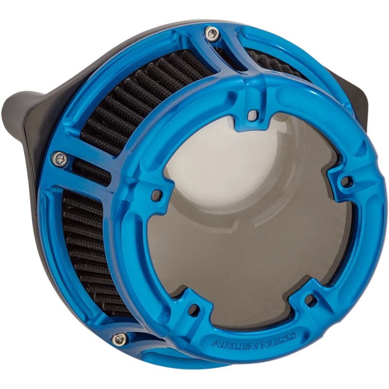 Arlen Ness Method Clear Series Air Cleaner – Blue 18-183