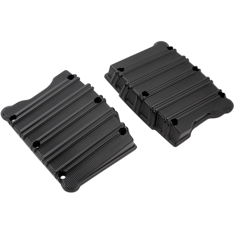 Arlen Ness Rocker Box Covers – 10 Gauge – Black 18-256