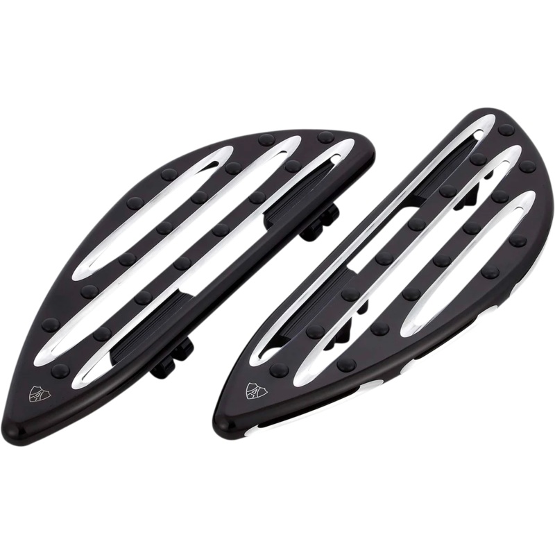 Arlen Ness Driver Floorboards – Deep Cut – Black 410-003