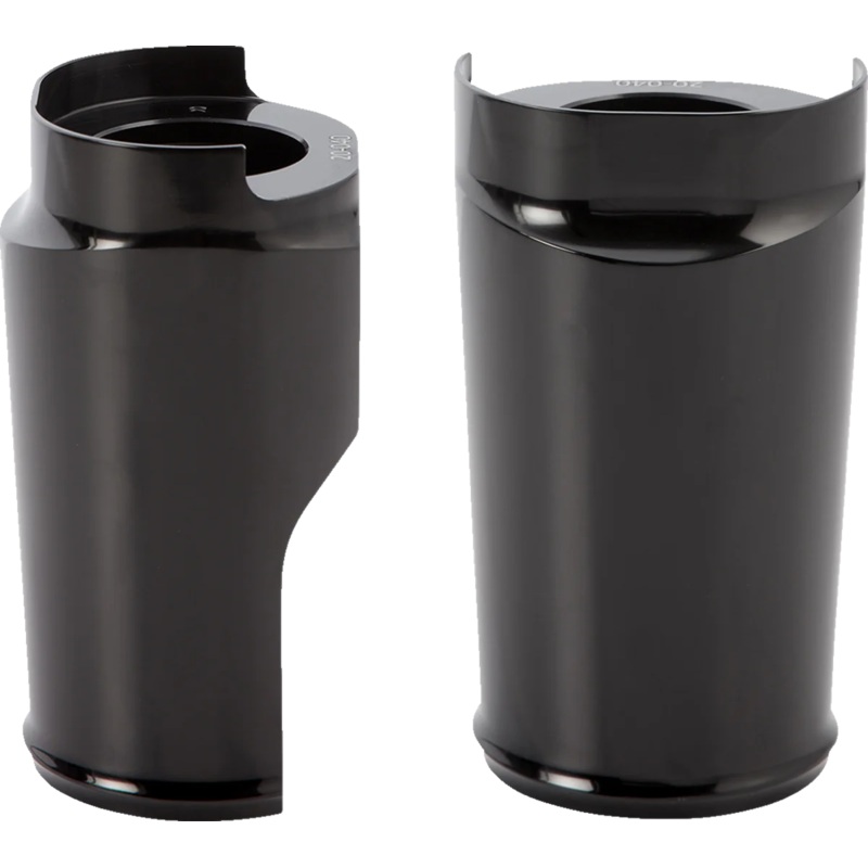 Arlen Ness Fat Tire Fork Boot Cover – Black Anodized – Smooth 20-040