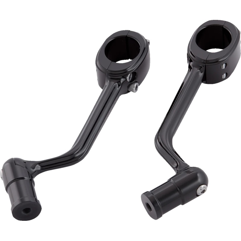 Arlen Ness Forged Highway Peg Mounts – Black 400-043