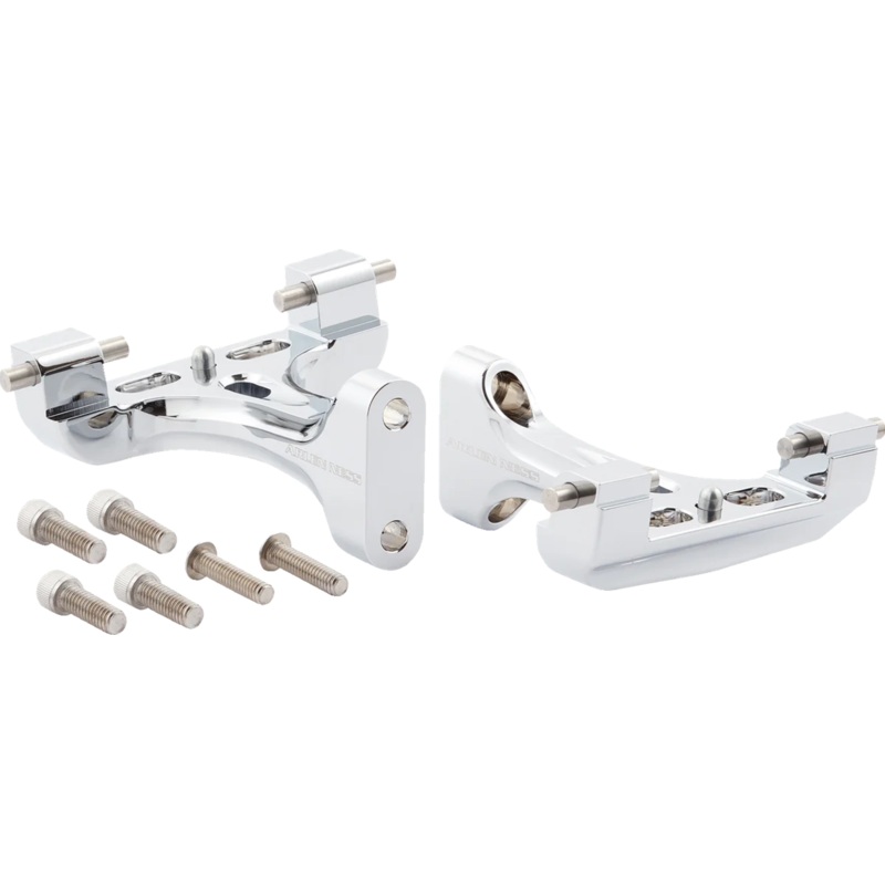 Arlen Ness Forged Passenger Floorboard Mounts – Chrome 410-034