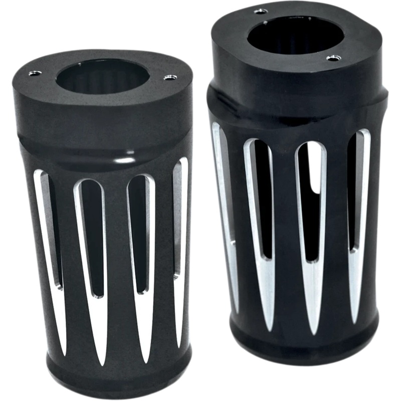 Arlen Ness Fork Boot Covers – Black Anodized – Deep Cut – FLHTD 20-014
