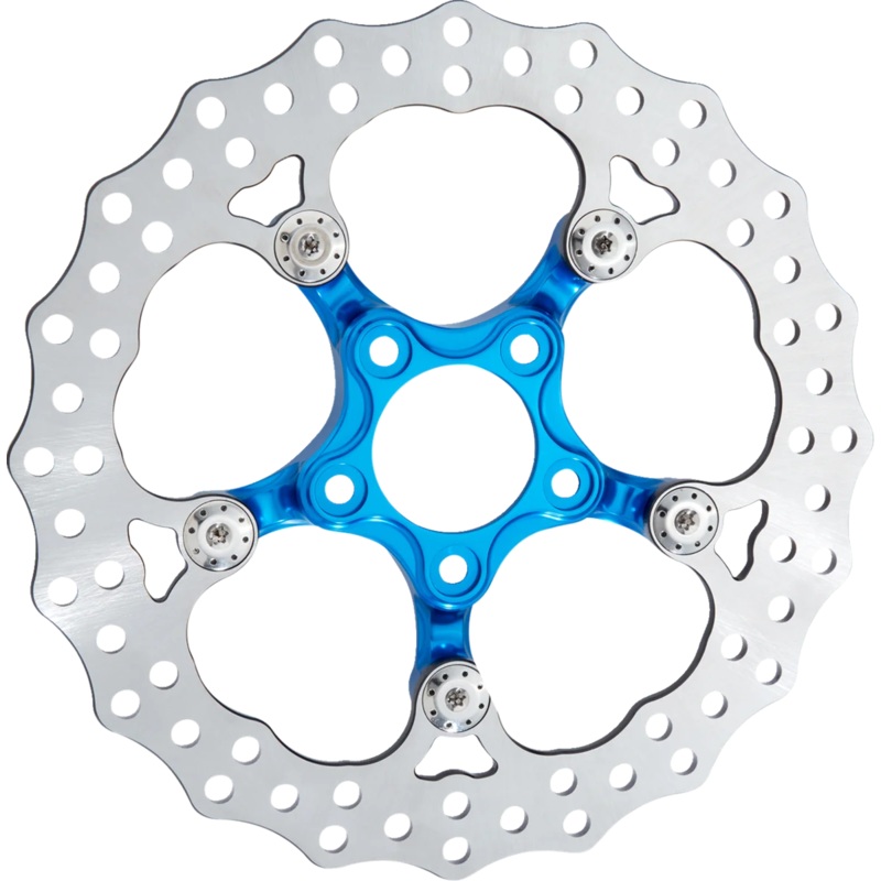 Arlen Ness Spider Rotor – 11.8″ – Blue 300-063