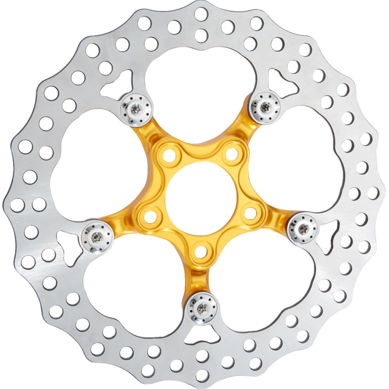 Arlen Ness Spider Rotor – 11.8″ – Gold 300-065