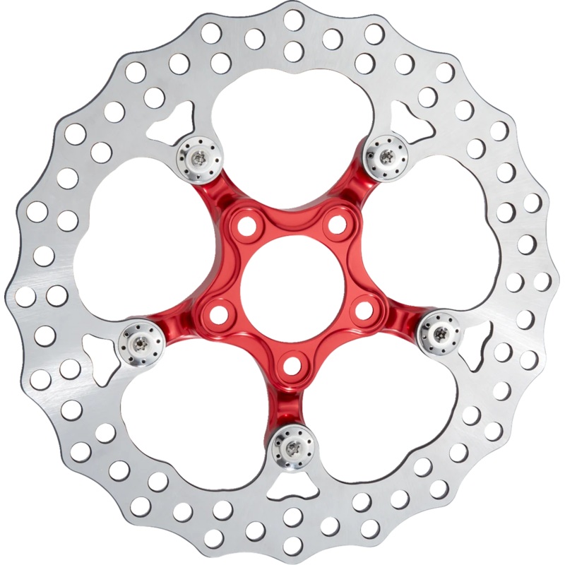 Arlen Ness Spider Rotor – 11.8″ – Red 300-069