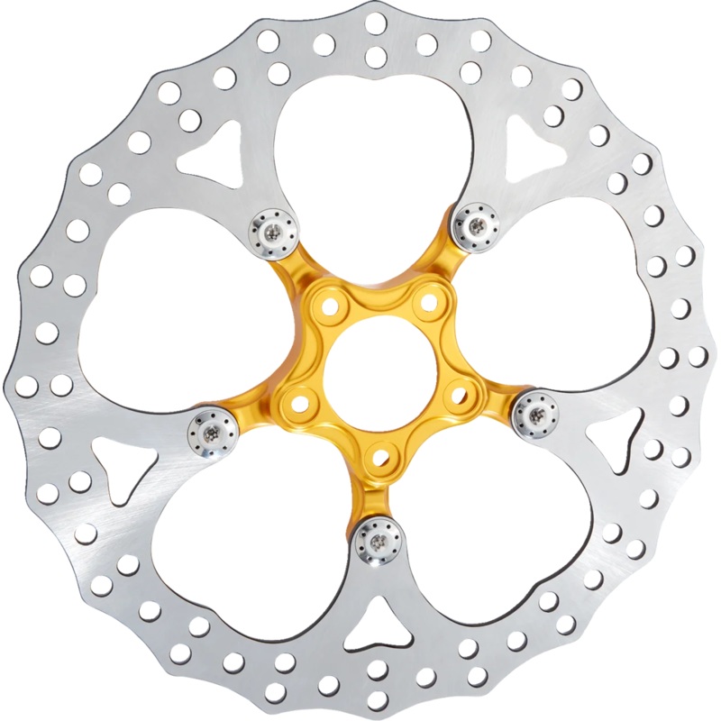 Arlen Ness Spider Rotor – 14″ – Gold 300-066
