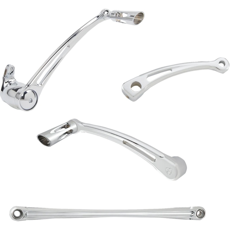 Arlen Ness Deep Cut Foot Control Kit w/ Toe Shifter – Chrome 420-109