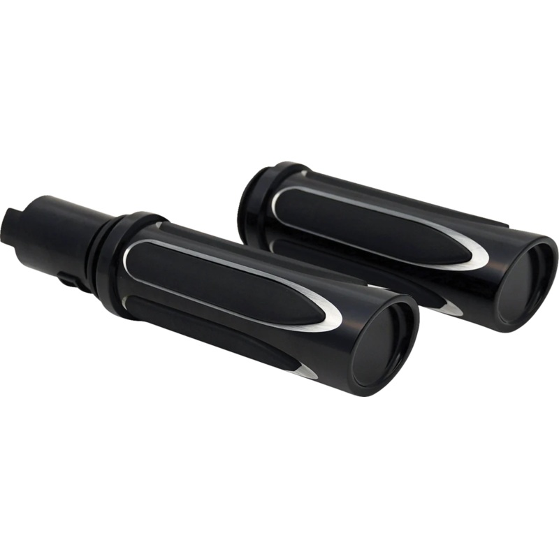 Arlen Ness Grips – Comfort – Deep Cut – TBW – Black 500-069