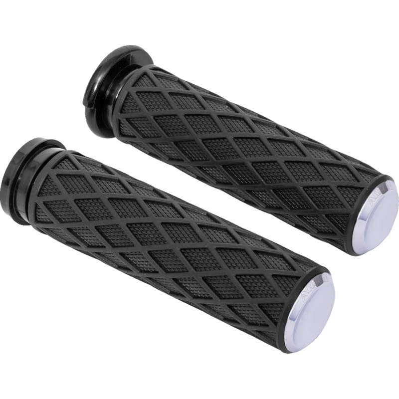 Arlen Ness Grips – Diamond – Cable – Chrome 500-005