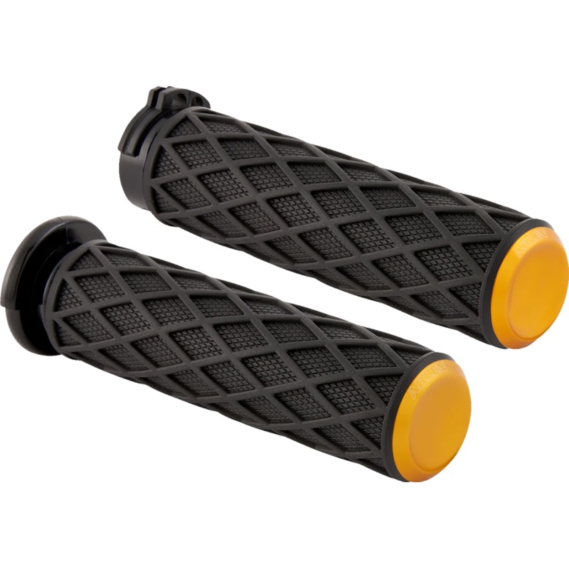 Arlen Ness Grips – Diamond – Cable – Gold 500-014