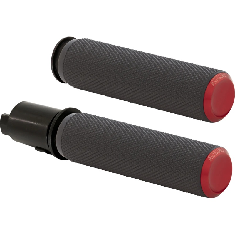 Arlen Ness Grips – Knurled – TBW – Red 500-055