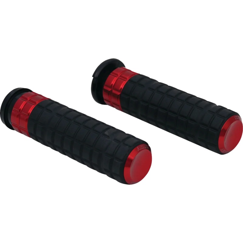 Arlen Ness Grips – SpeedLiner – TBW – Red 500-065