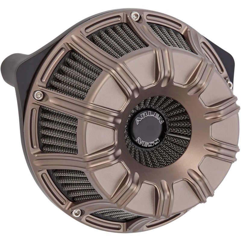 Arlen Ness Inverted Series Air Cleaner Kit – Titanium 600-012