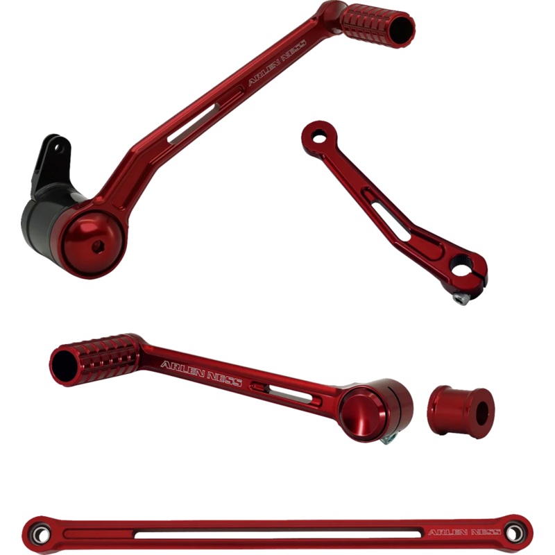 Arlen Ness SpeedLiner Foot Control Kit – Solo – Red 420-135