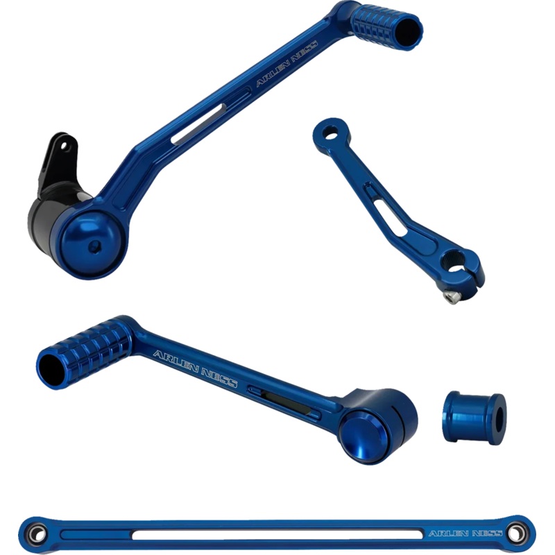 Arlen Ness SpeedLiner Foot Control Kit w/ Heel/Toe Shifter – Blue 420-132