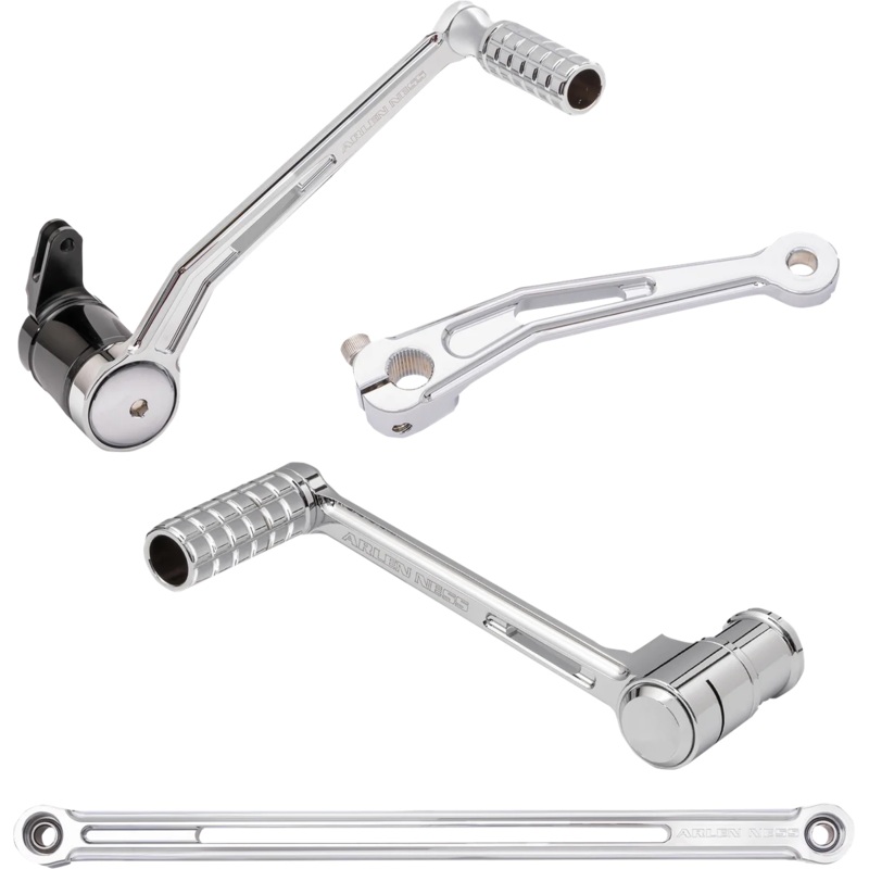 Arlen Ness SpeedLiner Foot Control Kit w/ Toe Shifter – Solo – Chrome 420-105