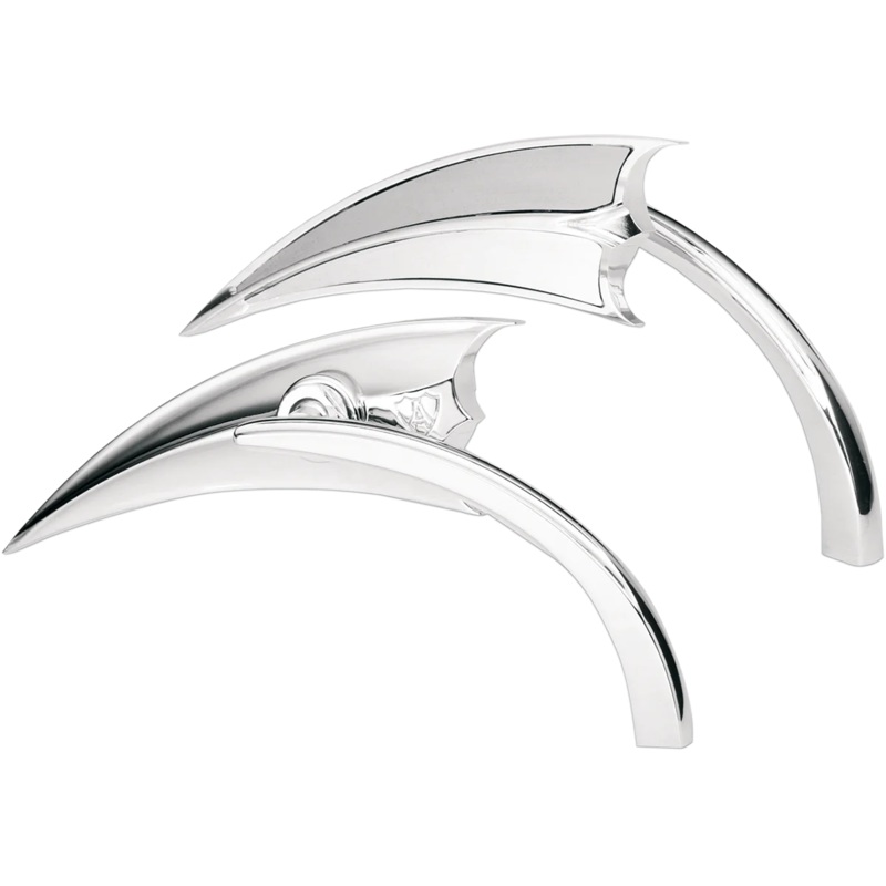 Arlen Ness Mirror – Micro – Scoop – Side View – Triangle – Chrome – Left 13-060