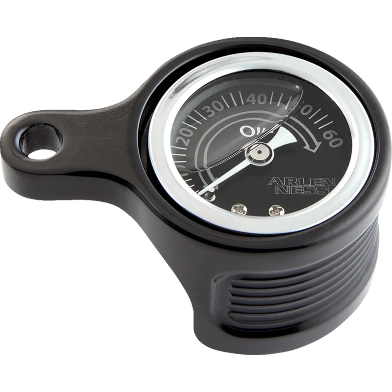 Arlen Ness Oil Pressure Gauge Kit – Method – Black Anodized 610-101