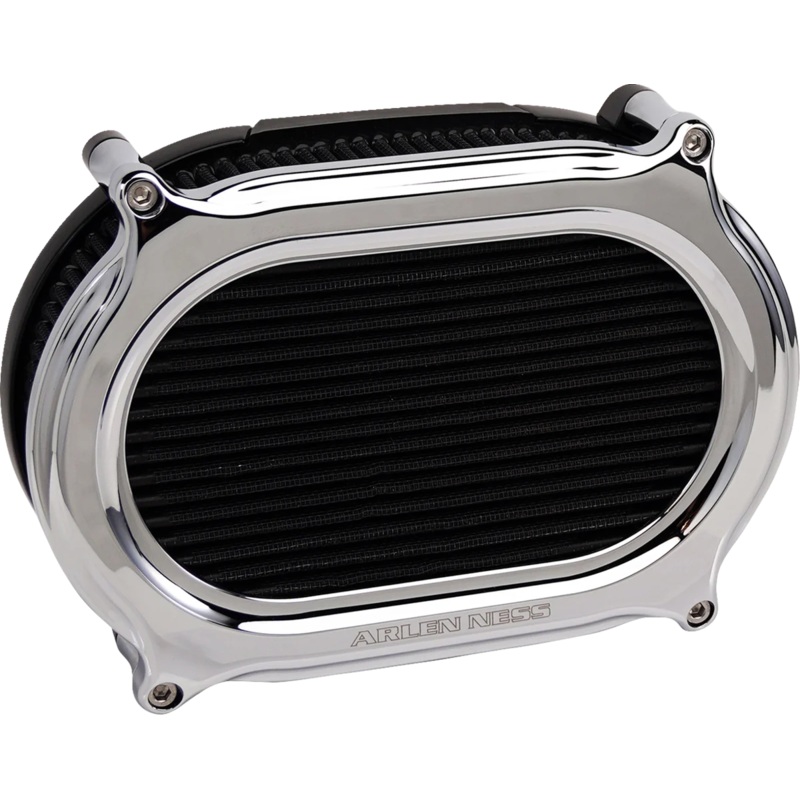 Arlen Ness Performance Air Filter Kit – Stage II – Chrome 600-185