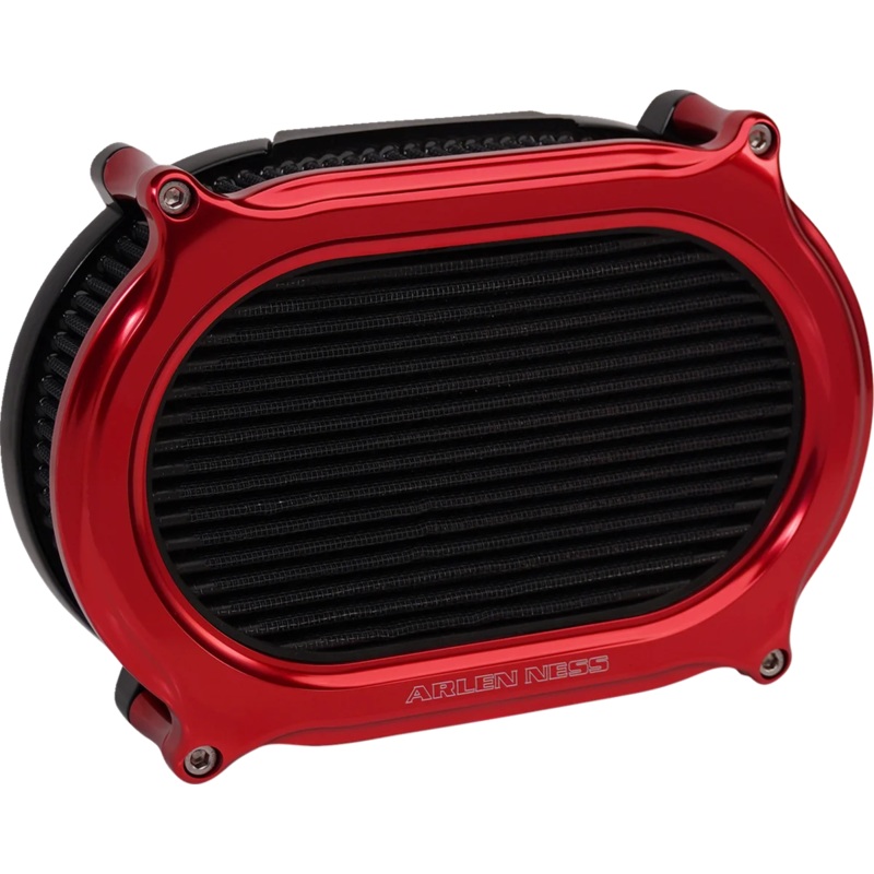 Arlen Ness Performance Air Filter Kit – Stage II – Red 600-188