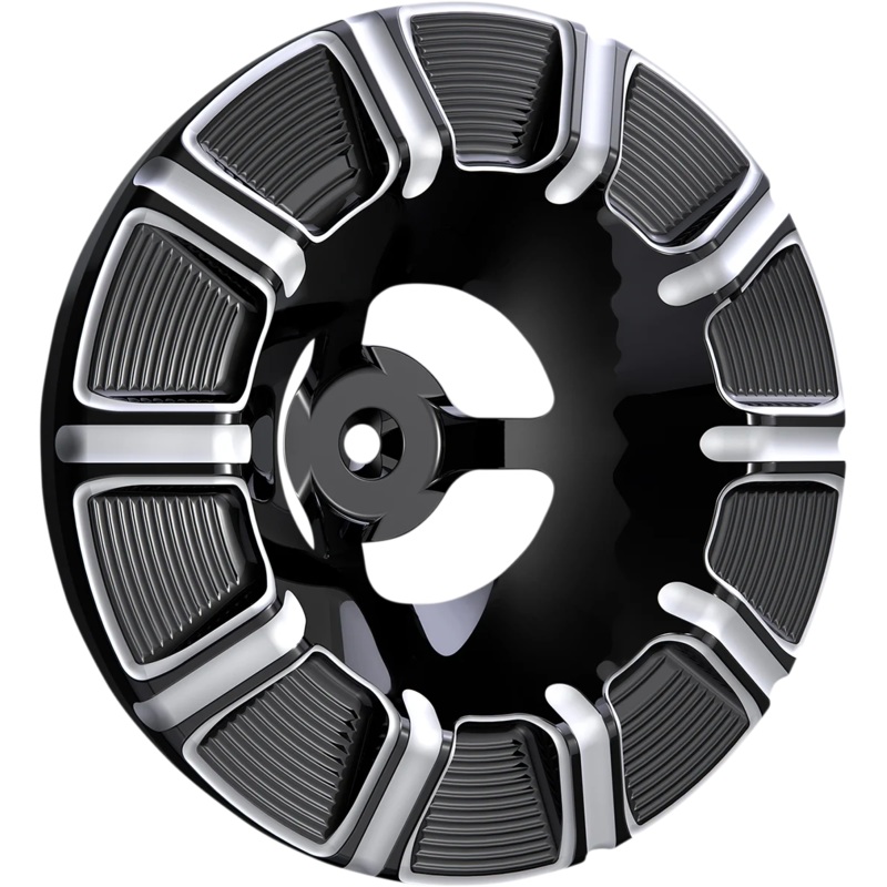 Arlen Ness Velocity Air Cleaner Cover – 10-Gauge – Black 601-000