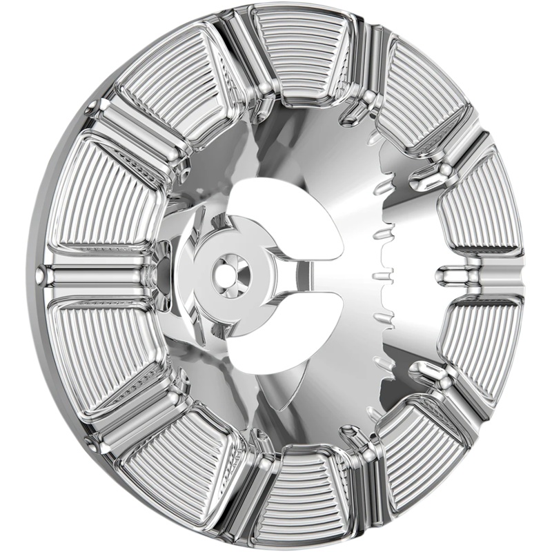 Arlen Ness Velocity Air Cleaner Cover – 10-Gauge – Chrome 601-001