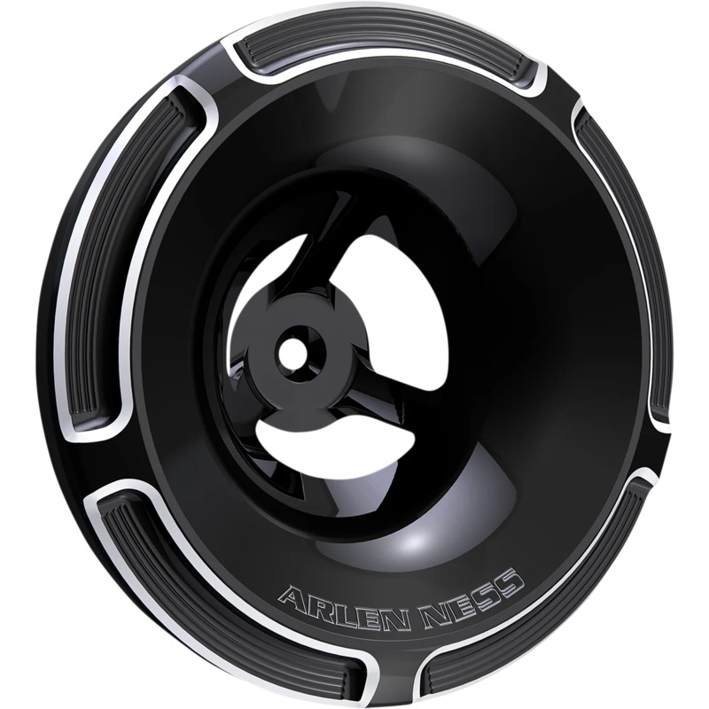 Arlen Ness Velocity Air Cleaner Cover – Beveled – Black 601-002