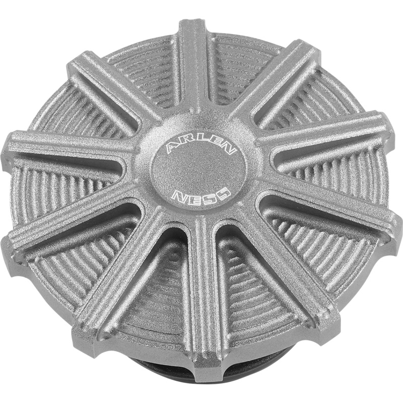 Arlen Ness Vented Gas Cap – 10 Gauge – Titanium 701-007