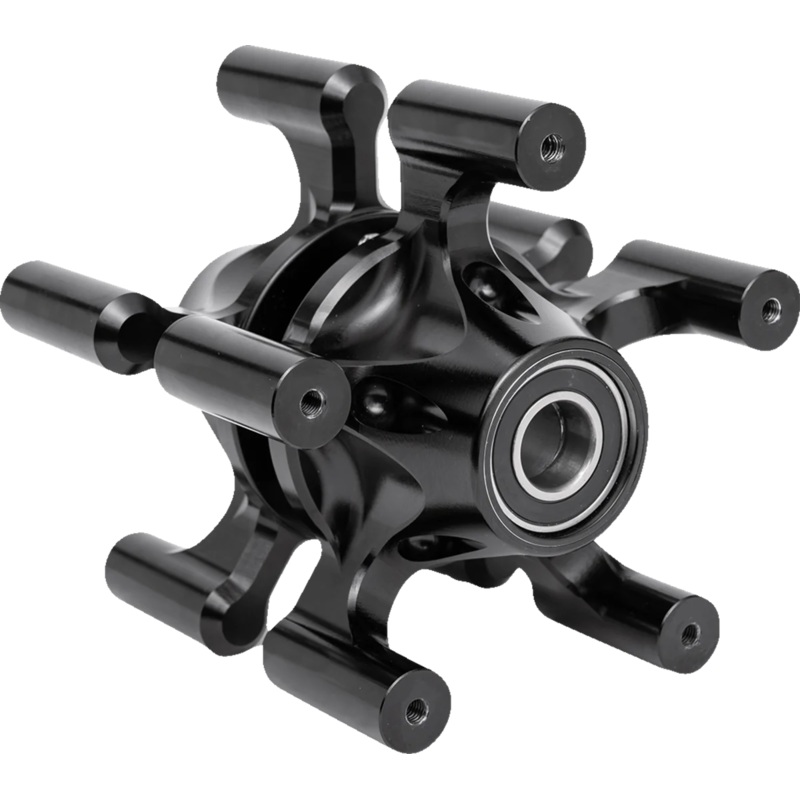 Arlen Ness Spider Hub – Dual Disc – Front – Black 71-660