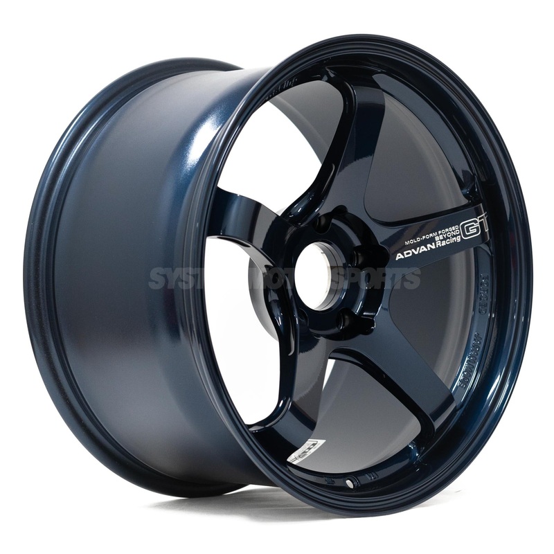 Advan Racing GT Beyond – 18×10 / +25 / 5×120 – Titanium Blue (BMW E46 / E9x M3 Fitment) *Set of 4*