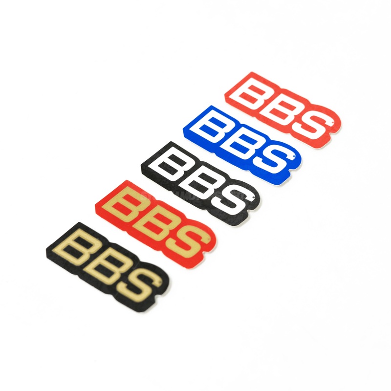 BBS Decal Stickers (4pc) Red/White