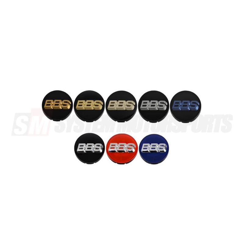 BBS Floating Centercaps 70mm 4-tab Black / Bronze