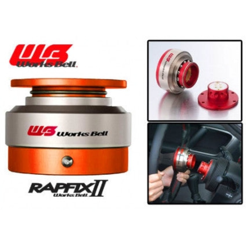 Works Bell Rapfix Steering Wheel Quick Release – Orange