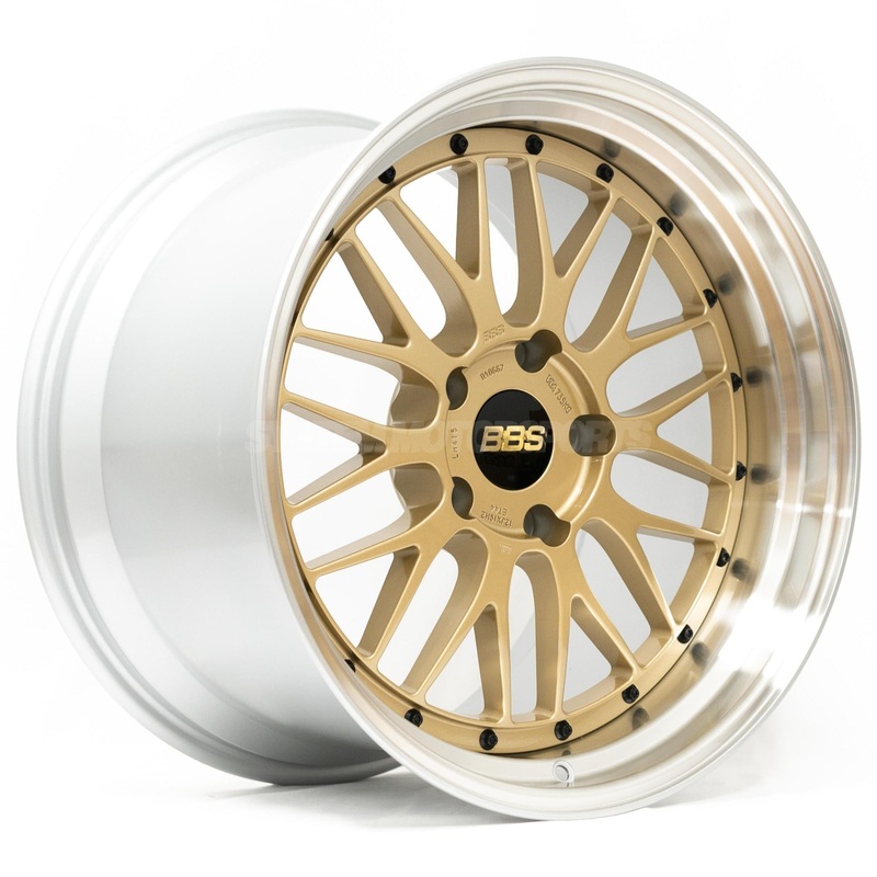BBS LM – 19×9.5 +23 / 19×11 +35 / 5×112 – Gold w/ Diamond Cut Rim (A9x MKV Supra Fitment) *Set of 4*