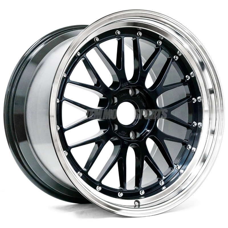 BBS LM – 19×9.5 +23 / 19×11 +35 / 5×112 – Navy Blue Pearl w/ Black Bright Diamond Cut Rim (A9x MKV Supra Fitment) *Set of 4*
