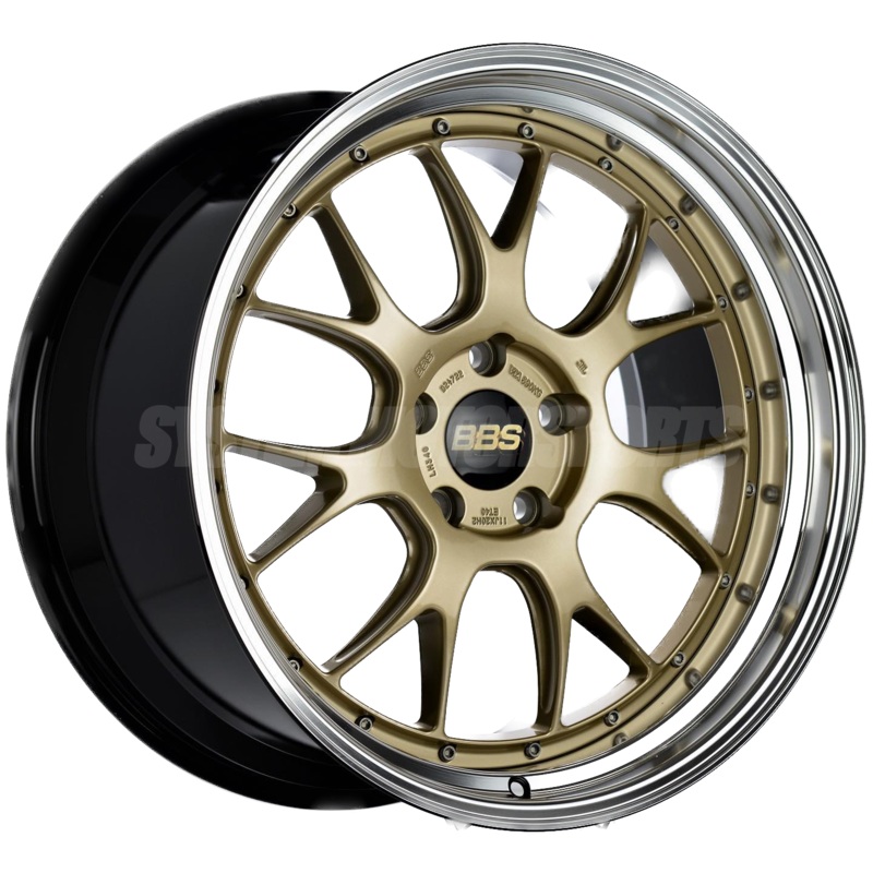 BBS LM-R – 20×9.5 / 20×11 / 5×120 – Gold w/ Diamond Cut Rim (F8x M2/M3/M4 Fitment) *Set of 4*