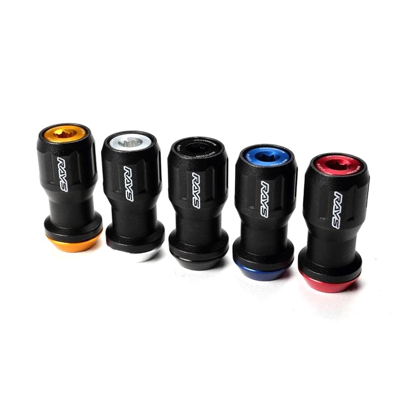 Rays Volk Racing Formula Lug Nuts II (FN-II) 12×1.25 Black (Black Cap)