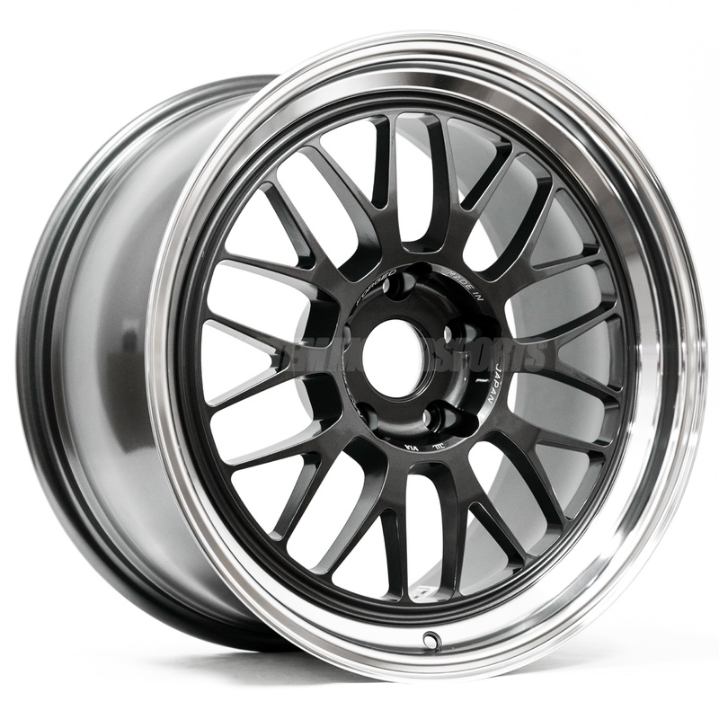 Volk Racing 21A – 18×9.5 / +20 / 5×114.3 – Dark Gunmetal / Rim DC *Set of 4*