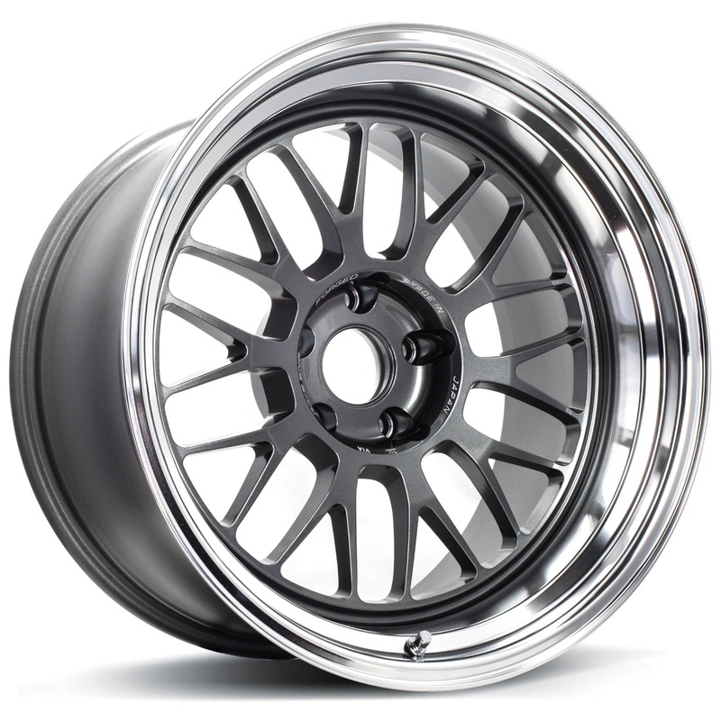 Volk Racing 21A – 18×9.5 +22 / 18×10.5 +22 / 5×120 – Dark Gunmetal / Rim DC (BMW E9x M3 Fitment) *Set of 4*