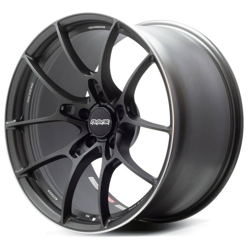 Volk Racing G025 – 19×9.5 / +44 / 5×120 – Matte Gunblack / Rim Edge DC *Set of 4*
