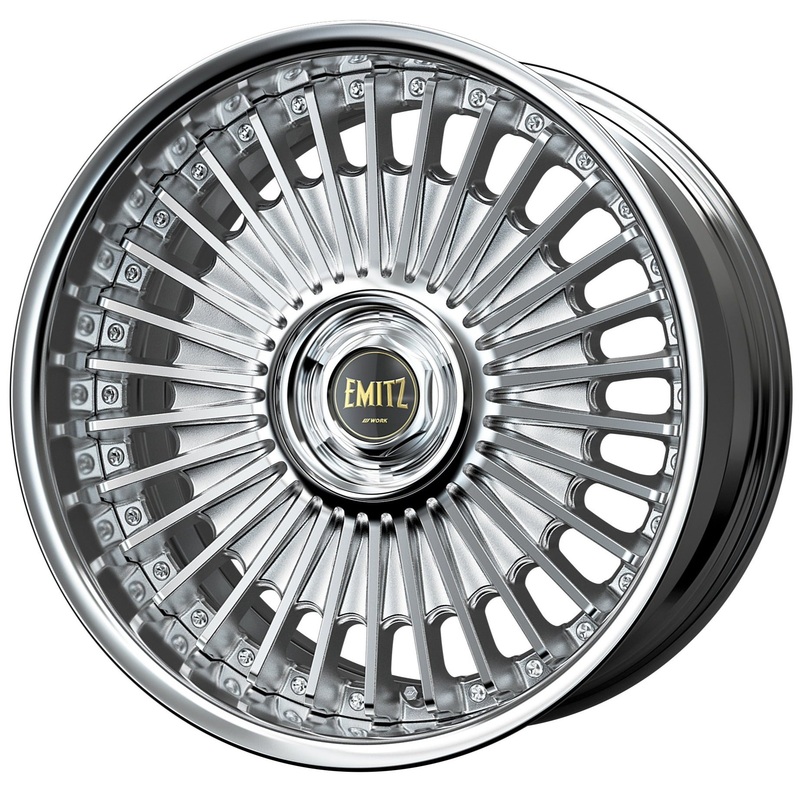 Work Emitz – 21″ 21×8.5 Black Polish Anodized Polished